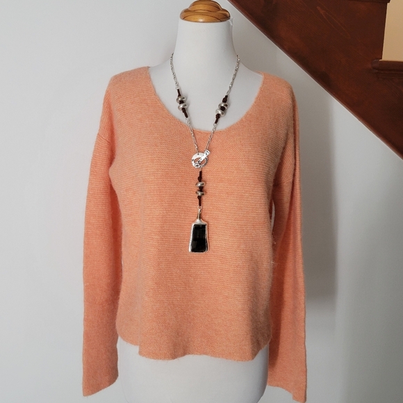Peruvian Collection knit sweater peach Size XS Oversized - Picture 1 of 6